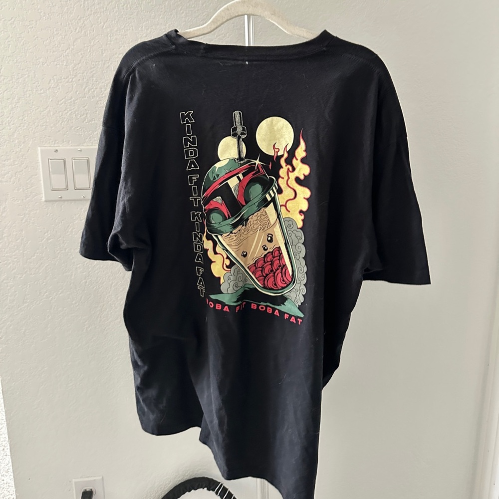 Kinda Fit Kinda Fat Boba Tea Fett Shirt 2X
